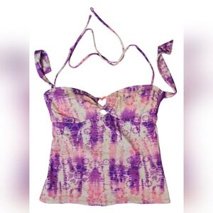 Joe Boxer Purple & Pink Tie-Dye Tankini~GUC